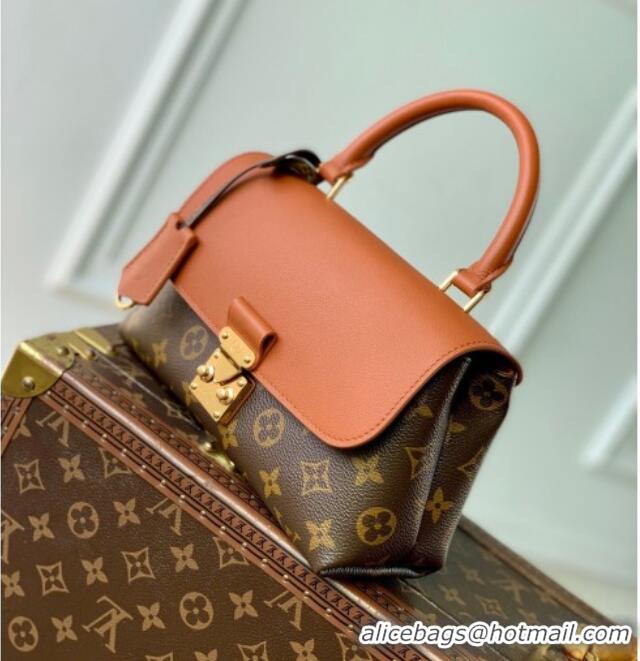 New Design Louis Vuitton Madeleine BB Top Handle Bag in Monogram Canvas and Leather M28288 Cognac Brown 2026