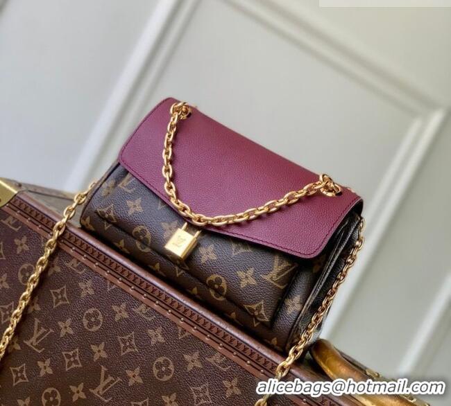 Buy Discount Louis Vuitton Saint-Germain BB Top Handle bag in Monogram Canvas and Leather M26067 Burgundy 2025