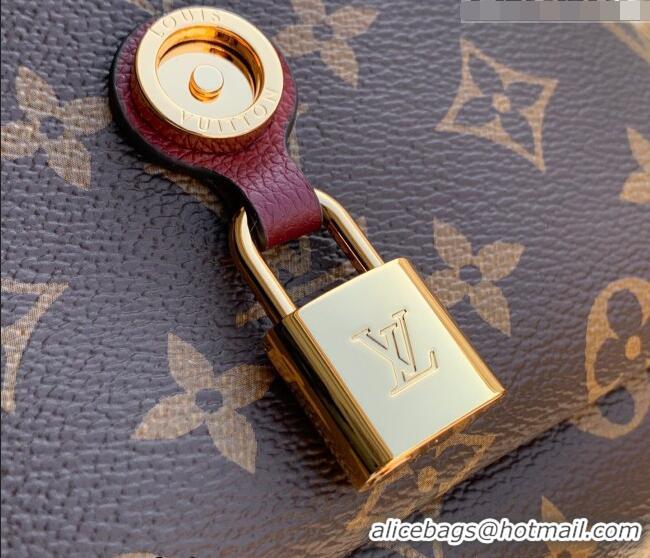 Buy Discount Louis Vuitton Saint-Germain BB Top Handle bag in Monogram Canvas and Leather M26067 Burgundy 2025