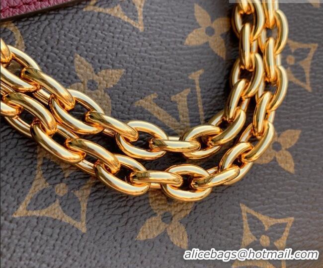 Buy Discount Louis Vuitton Saint-Germain BB Top Handle bag in Monogram Canvas and Leather M26067 Burgundy 2025