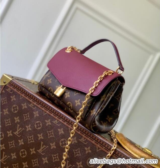 Buy Discount Louis Vuitton Saint-Germain BB Top Handle bag in Monogram Canvas and Leather M26067 Burgundy 2025