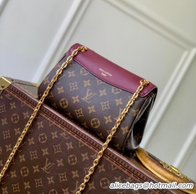 Buy Discount Louis Vuitton Saint-Germain BB Top Handle bag in Monogram Canvas and Leather M26067 Burgundy 2025