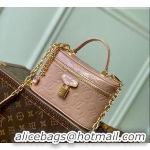 Reasonable Price Louis Vuitton Vanity Chain Pouch Mini bag in Monogram Mirror Leather M27169 Pink 2026