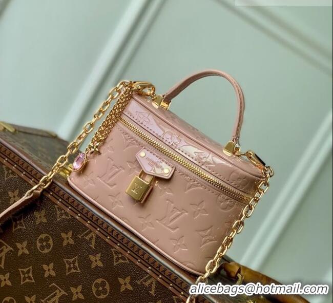 Reasonable Price Louis Vuitton Vanity Chain Pouch Mini bag in Monogram Mirror Leather M27169 Pink 2026
