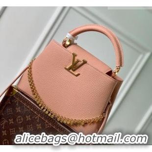 Good Looking Louis Vuitton Capucines BB Bag in Taurillon Leather M28197 Pink 2026
