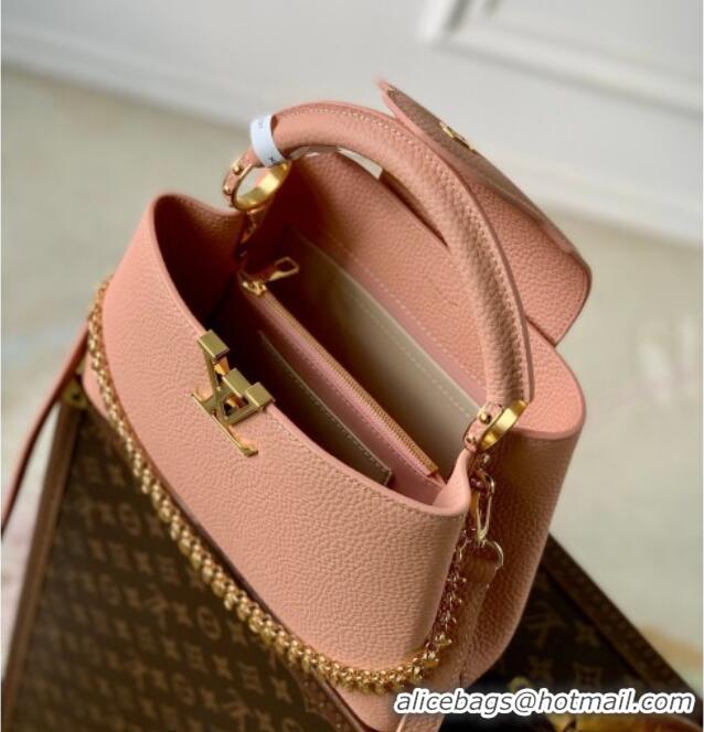 Good Looking Louis Vuitton Capucines BB Bag in Taurillon Leather M28197 Pink 2026
