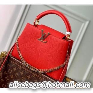 Best Quality Louis Vuitton Capucines BB Bag in Taurillon Leather M28197 Red 2026