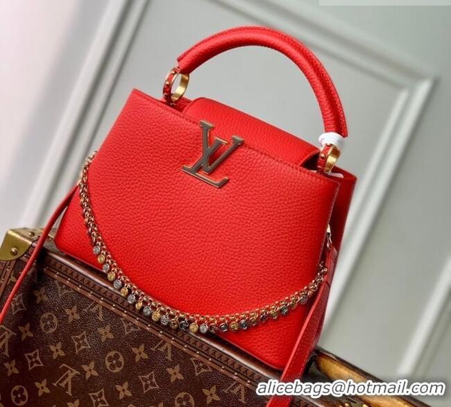 Best Quality Louis Vuitton Capucines BB Bag in Taurillon Leather M28197 Red 2026