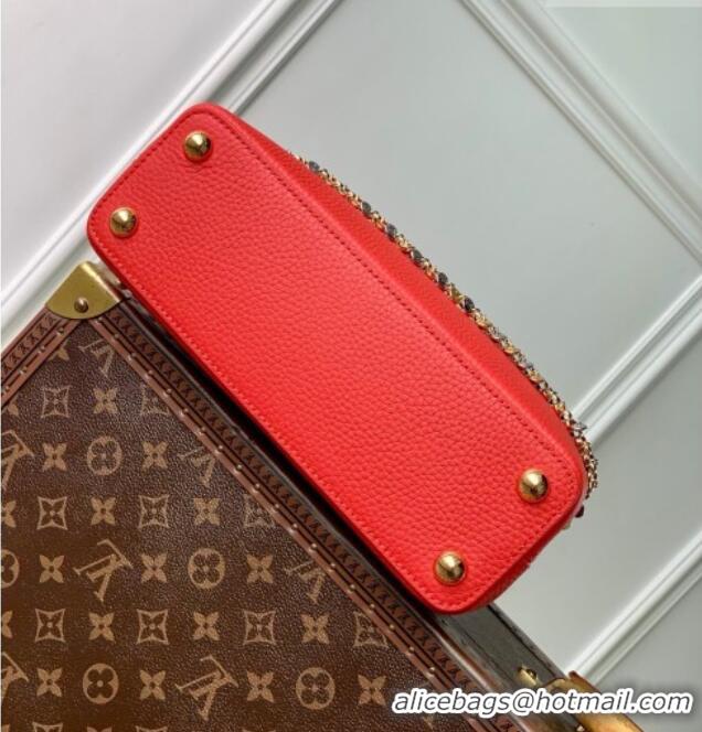 Best Quality Louis Vuitton Capucines BB Bag in Taurillon Leather M28197 Red 2026