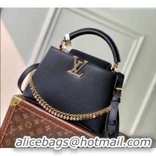 Buy Discount Louis Vuitton Capucines BB Bag in Taurillon Leather M28197 Black 2026