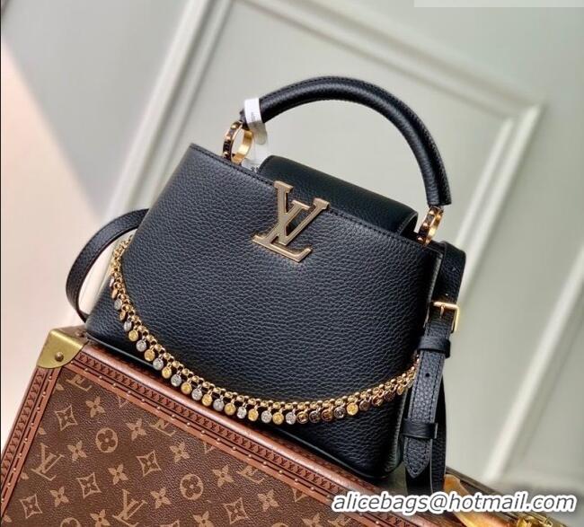 Buy Discount Louis Vuitton Capucines BB Bag in Taurillon Leather M28197 Black 2026