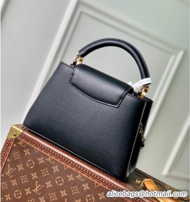 Buy Discount Louis Vuitton Capucines BB Bag in Taurillon Leather M28197 Black 2026