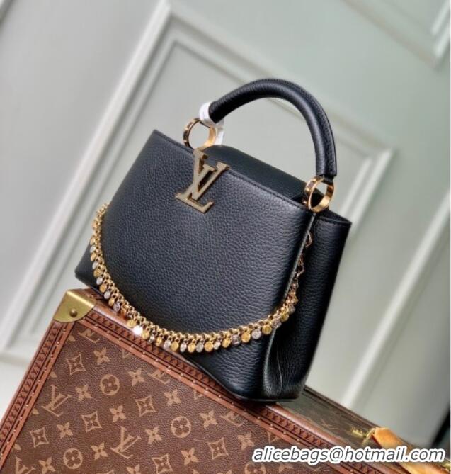 Buy Discount Louis Vuitton Capucines BB Bag in Taurillon Leather M28197 Black 2026