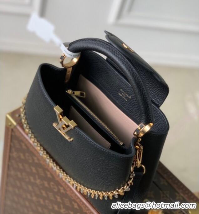 Buy Discount Louis Vuitton Capucines BB Bag in Taurillon Leather M28197 Black 2026