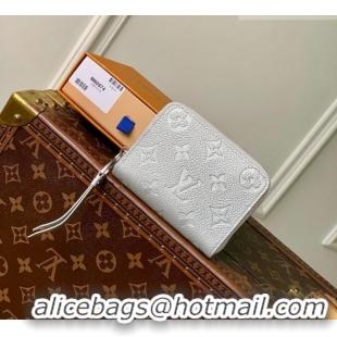 Classic Specials Louis Vuitton Zippy Coin Purse Wallet in Silver Monogram Empreinte Calf Leather M60574 2026
