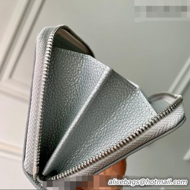 Classic Specials Louis Vuitton Zippy Coin Purse Wallet in Silver Monogram Empreinte Calf Leather M60574 2026