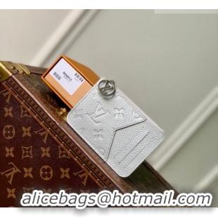 New Cheap Louis Vuitton Romy Card Holder in Silver Cowhide leather M26513 2026