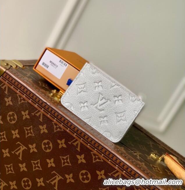New Cheap Louis Vuitton Romy Card Holder in Silver Cowhide leather M26513 2026