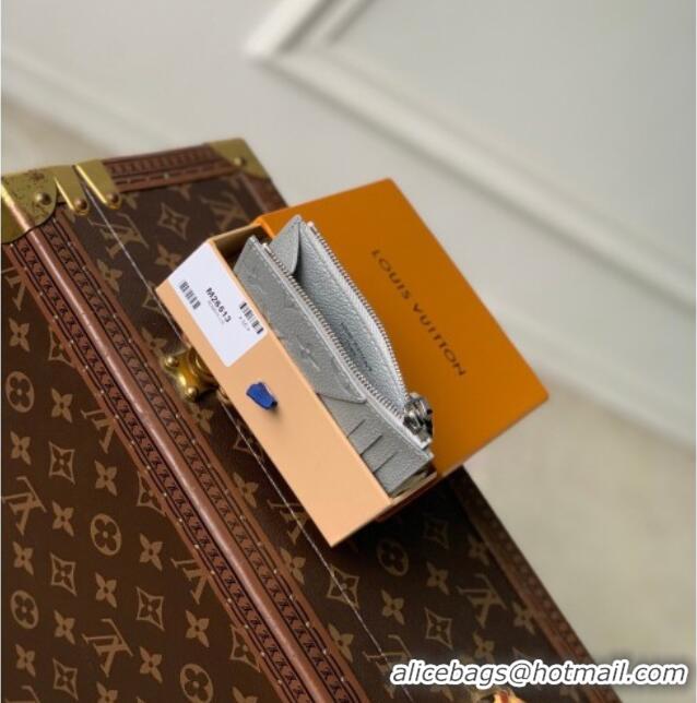 New Cheap Louis Vuitton Romy Card Holder in Silver Cowhide leather M26513 2026