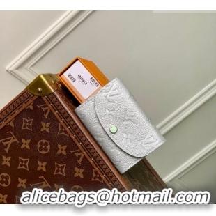 Pretty Style Louis Vuitton Rosalie Coin Purse Wallet in Cowhide Leather M26512 Silver 2026