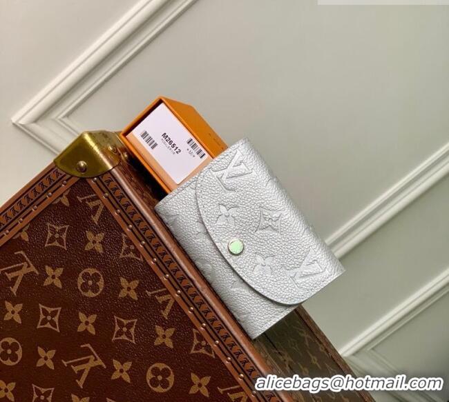 Pretty Style Louis Vuitton Rosalie Coin Purse Wallet in Cowhide Leather M26512 Silver 2026