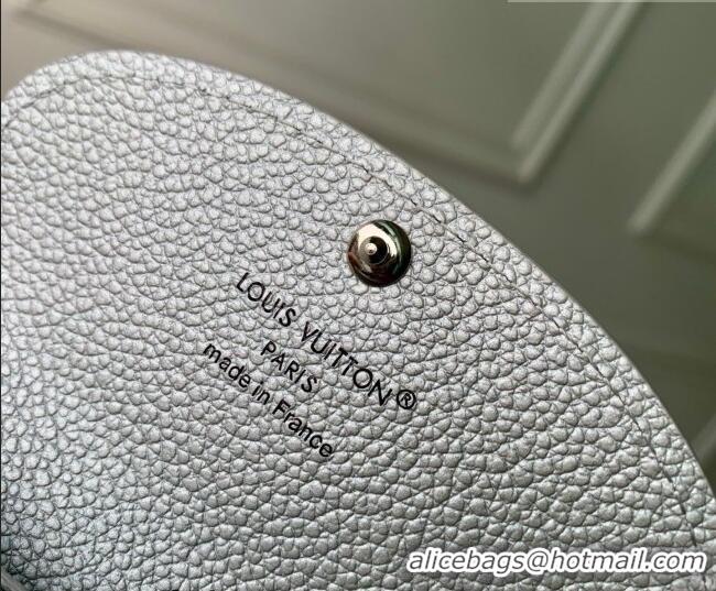 Pretty Style Louis Vuitton Rosalie Coin Purse Wallet in Cowhide Leather M26512 Silver 2026