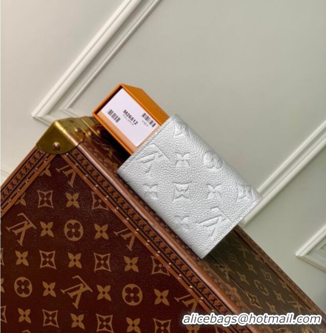 Pretty Style Louis Vuitton Rosalie Coin Purse Wallet in Cowhide Leather M26512 Silver 2026