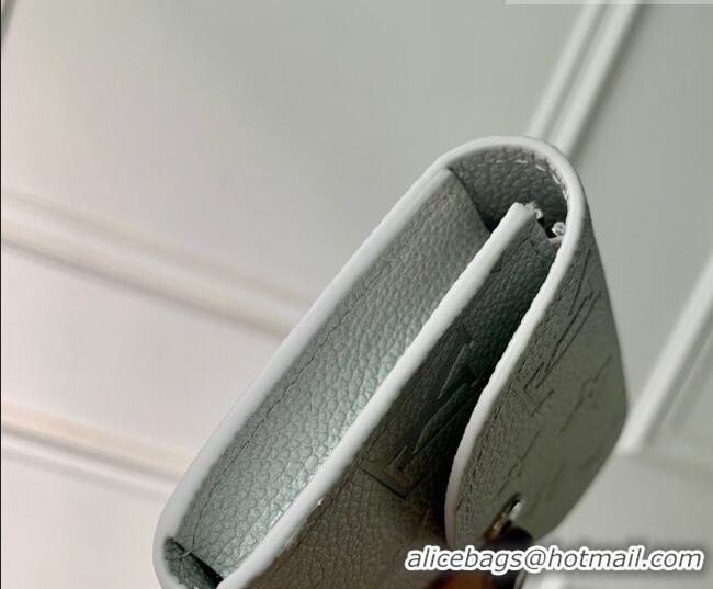 Pretty Style Louis Vuitton Rosalie Coin Purse Wallet in Cowhide Leather M26512 Silver 2026