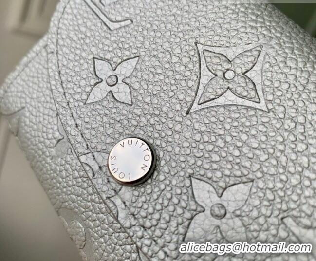 Pretty Style Louis Vuitton Rosalie Coin Purse Wallet in Cowhide Leather M26512 Silver 2026