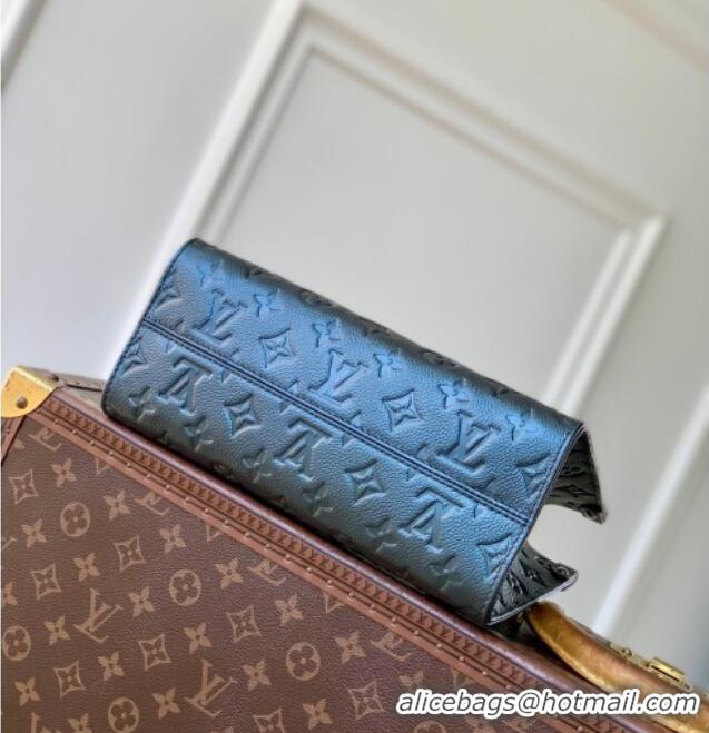 Top Grade Louis Vuitton Onthego PM Tote Bag in Monogram Empreinte Leather M45653 Blue 2026