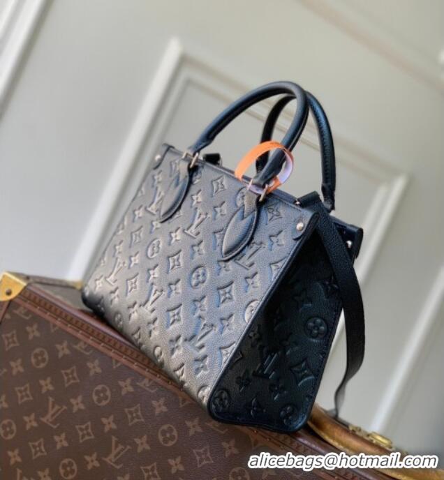 Top Grade Louis Vuitton Onthego PM Tote Bag in Monogram Empreinte Leather M45653 Blue 2026