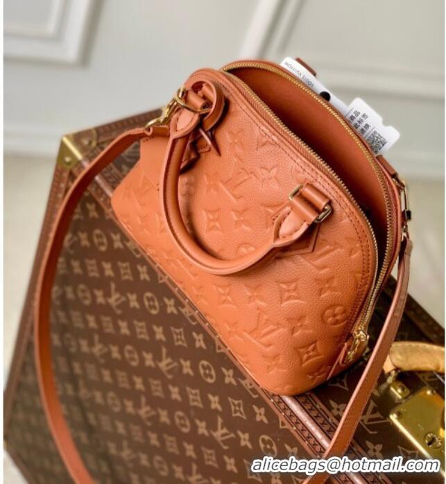 Best Price Louis Vuitton Alma BB Bag in Monogram Grained Leather M26409 Brown 2026