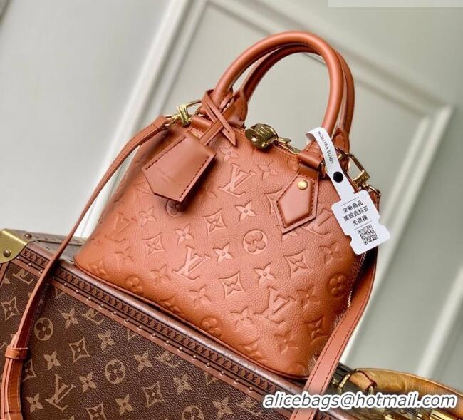 Best Price Louis Vuitton Alma BB Bag in Monogram Grained Leather M26409 Brown 2026