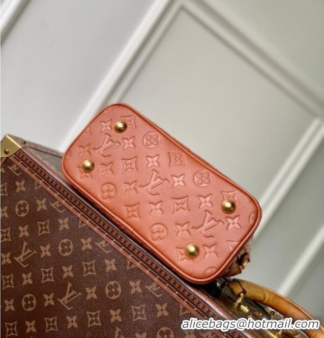 Best Price Louis Vuitton Alma BB Bag in Monogram Grained Leather M26409 Brown 2026
