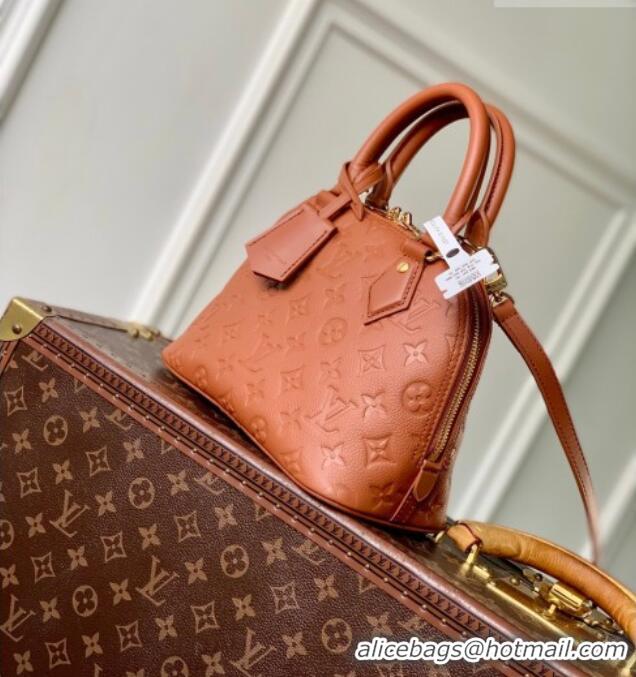 Best Price Louis Vuitton Alma BB Bag in Monogram Grained Leather M26409 Brown 2026