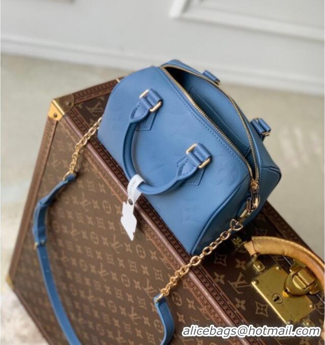 Best Product Louis Vuitton Speedy Bandoulière 20 Bag in Monogram Leather M28316 Blue Jean 2026