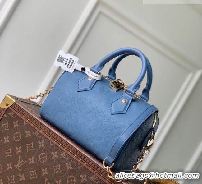 Best Product Louis Vuitton Speedy Bandoulière 20 Bag in Monogram Leather M28316 Blue Jean 2026