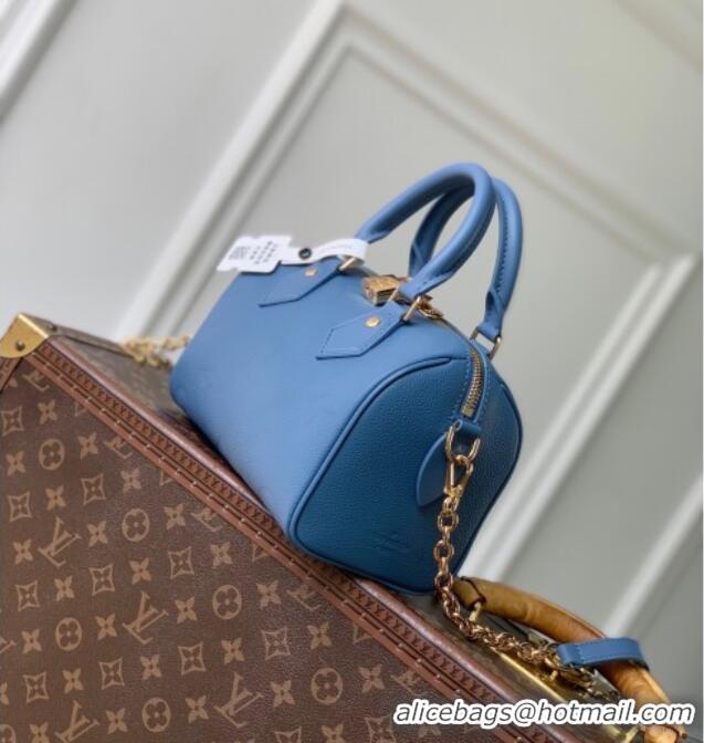 Best Product Louis Vuitton Speedy Bandoulière 20 Bag in Monogram Leather M28316 Blue Jean 2026