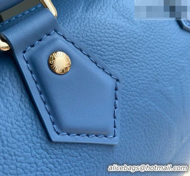 Best Product Louis Vuitton Speedy Bandoulière 20 Bag in Monogram Leather M28316 Blue Jean 2026
