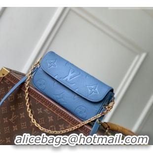 Low Cost Louis Vuitton Wallet On Chain Ivy Mini Bag in Monogram Leather M27755 Blue Jeans 2026