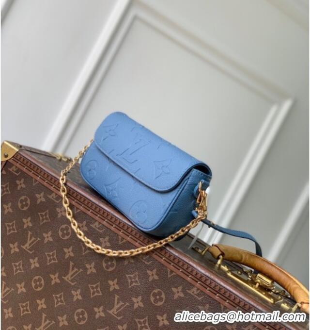 Low Cost Louis Vuitton Wallet On Chain Ivy Mini Bag in Monogram Leather M27755 Blue Jeans 2026