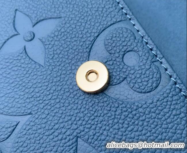 Low Cost Louis Vuitton Wallet On Chain Ivy Mini Bag in Monogram Leather M27755 Blue Jeans 2026