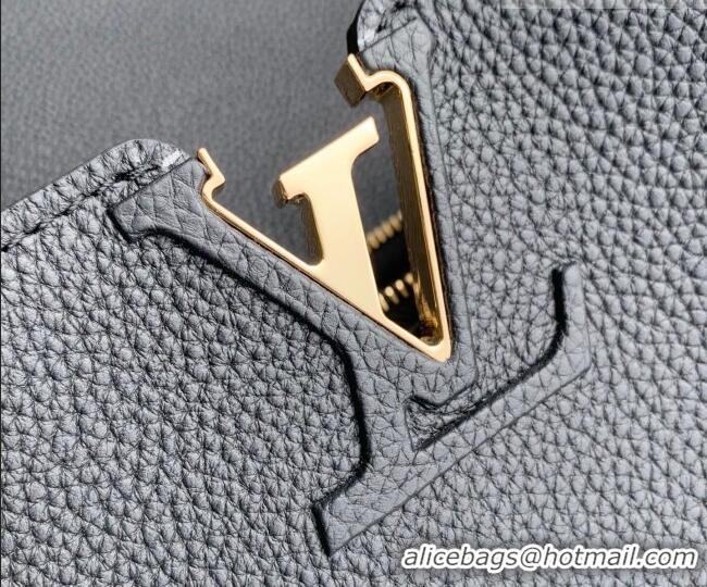 Top Grade Louis Vuitton LV Capucines Top Handle Bag in Taurillon leather M26259 Black 2026