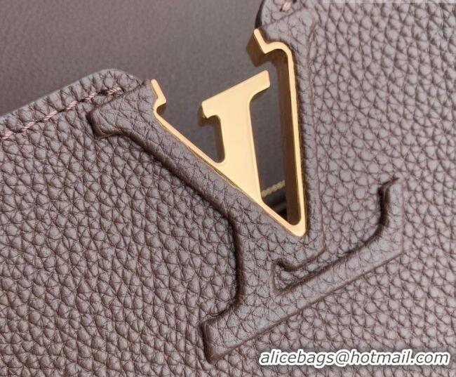 Trendy Design Louis Vuitton LV Capucines Top Handle Bag in Taurillon leather M26259 Chocolate 2026