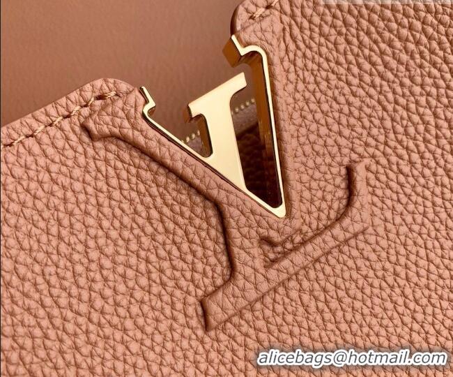 Chic Discount Louis Vuitton LV Capucines Top Handle Bag in Taurillon leather M26259 Brown 2026