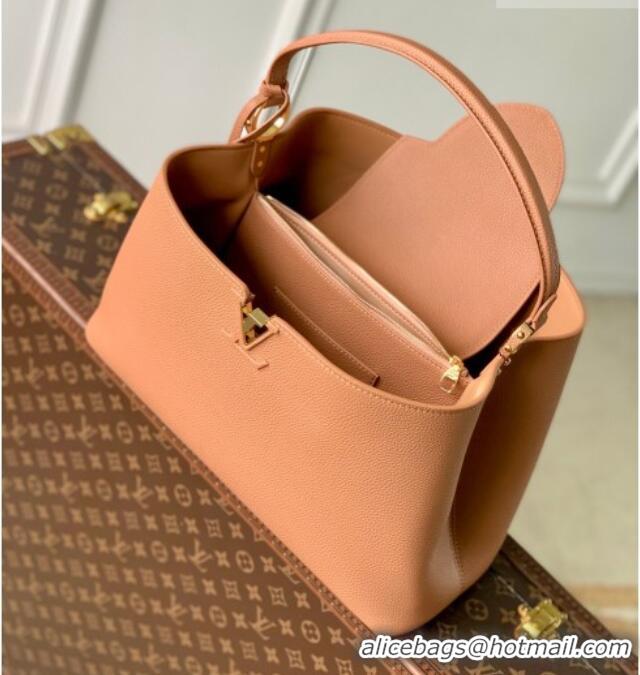Chic Discount Louis Vuitton LV Capucines Top Handle Bag in Taurillon leather M26259 Brown 2026