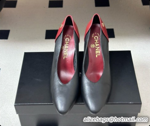 Sophisticated Chanel Lambskin & Calfskin Pumps 8cm Heel G47474 Black 2026