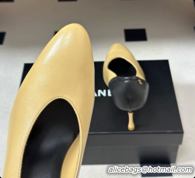 Good Quality Chanel Lambskin & Calfskin Pumps 8cm Heel G47474 Beige 2026