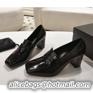 Good Product Chanel Shiny Calfskin Pumps 8cm Heel CH081722 Black 2026