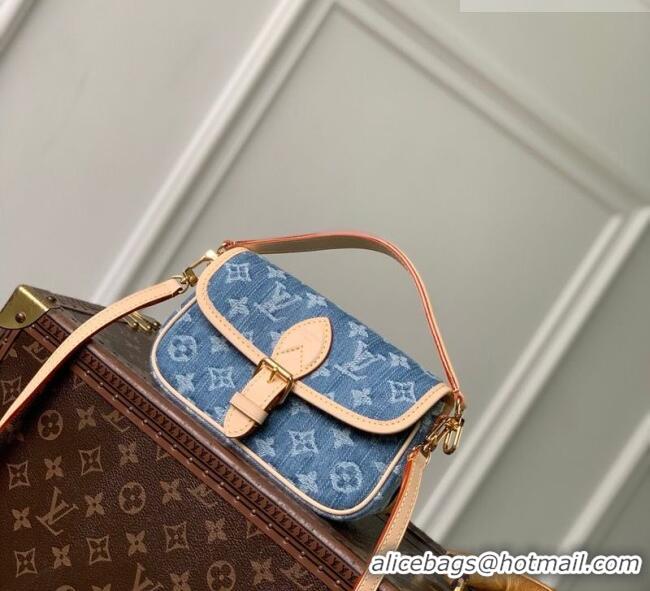Best Quality Louis Vuitton Nano Diane Mini Bag in Monogram Denim M27700 GOTS Blue 2026
